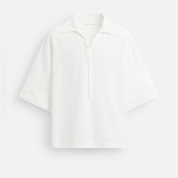 Nwt- Zara Man- Boucle textured shirt- Small - Picture 3 of 8